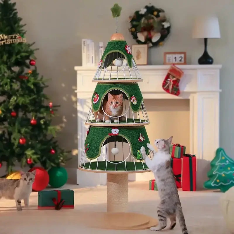 arbre à chat sapin de Noël
