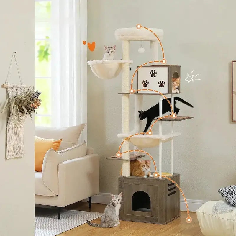 meuble pour chat 7 niveaux