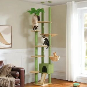 arbre à chat plafond gain de place