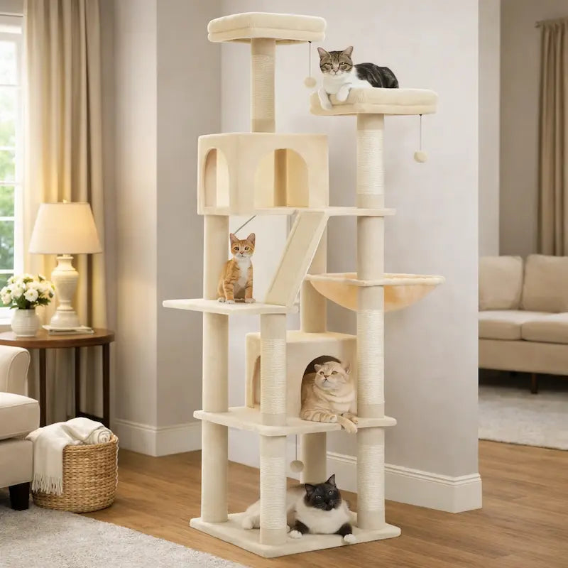 Arbre en peluche pour chats