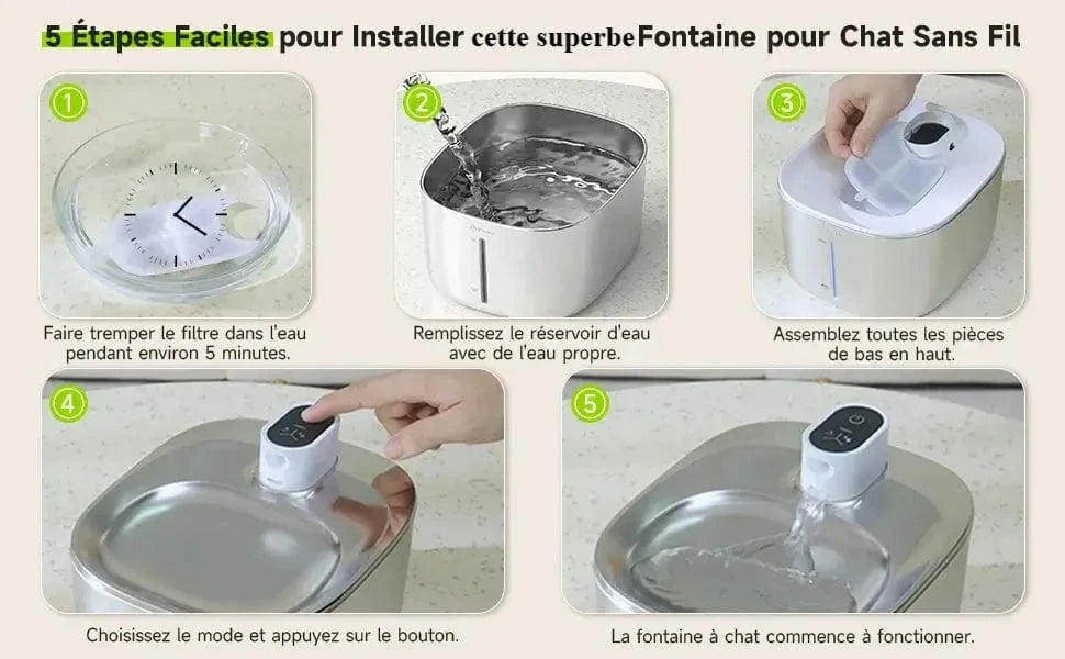entretien facile fontaine AquaQuadra