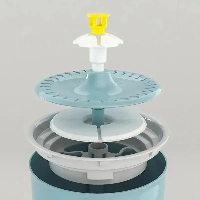 design floral fontaine chat