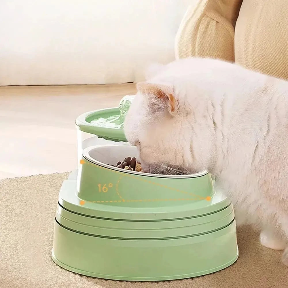 distributeur de croquettes et eau