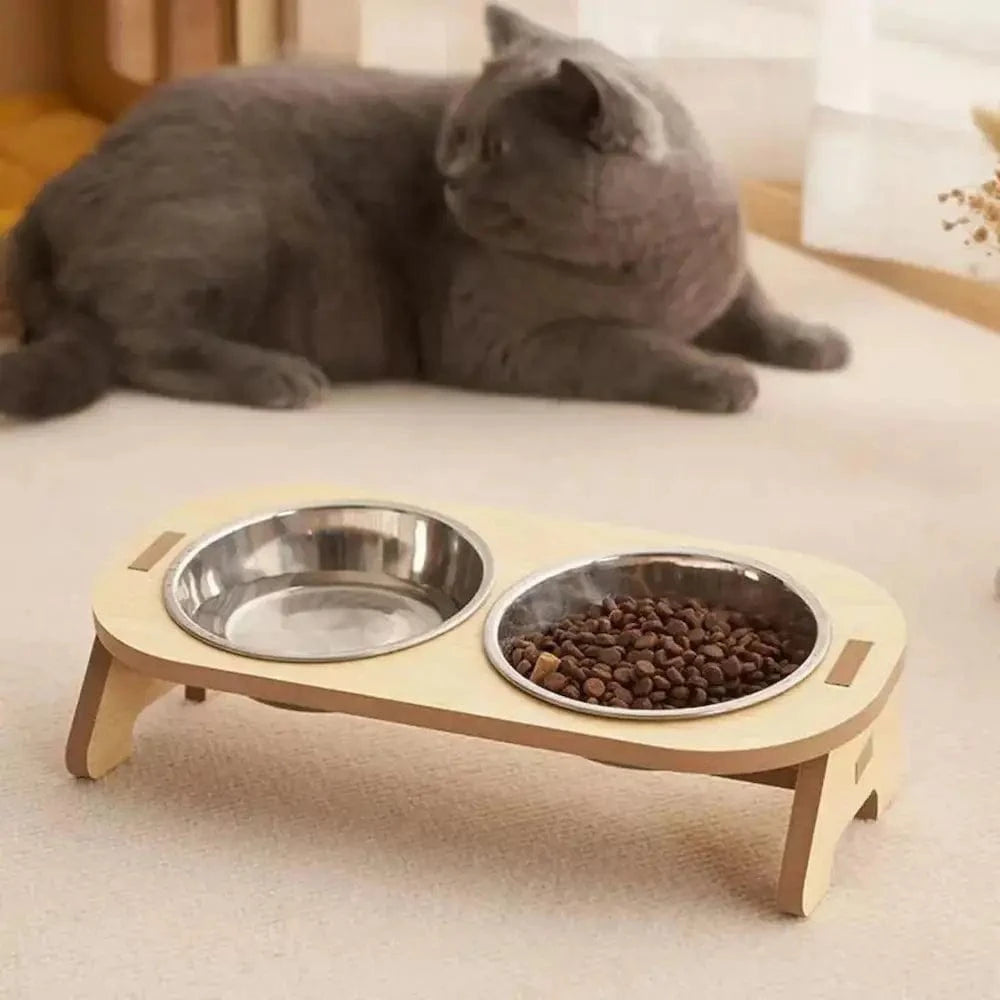 gamelle chat surélevée