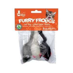 Souris à fourrure Furry Frolics ZenCatShop