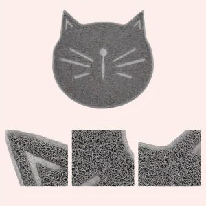 tapis de litière tête de chat