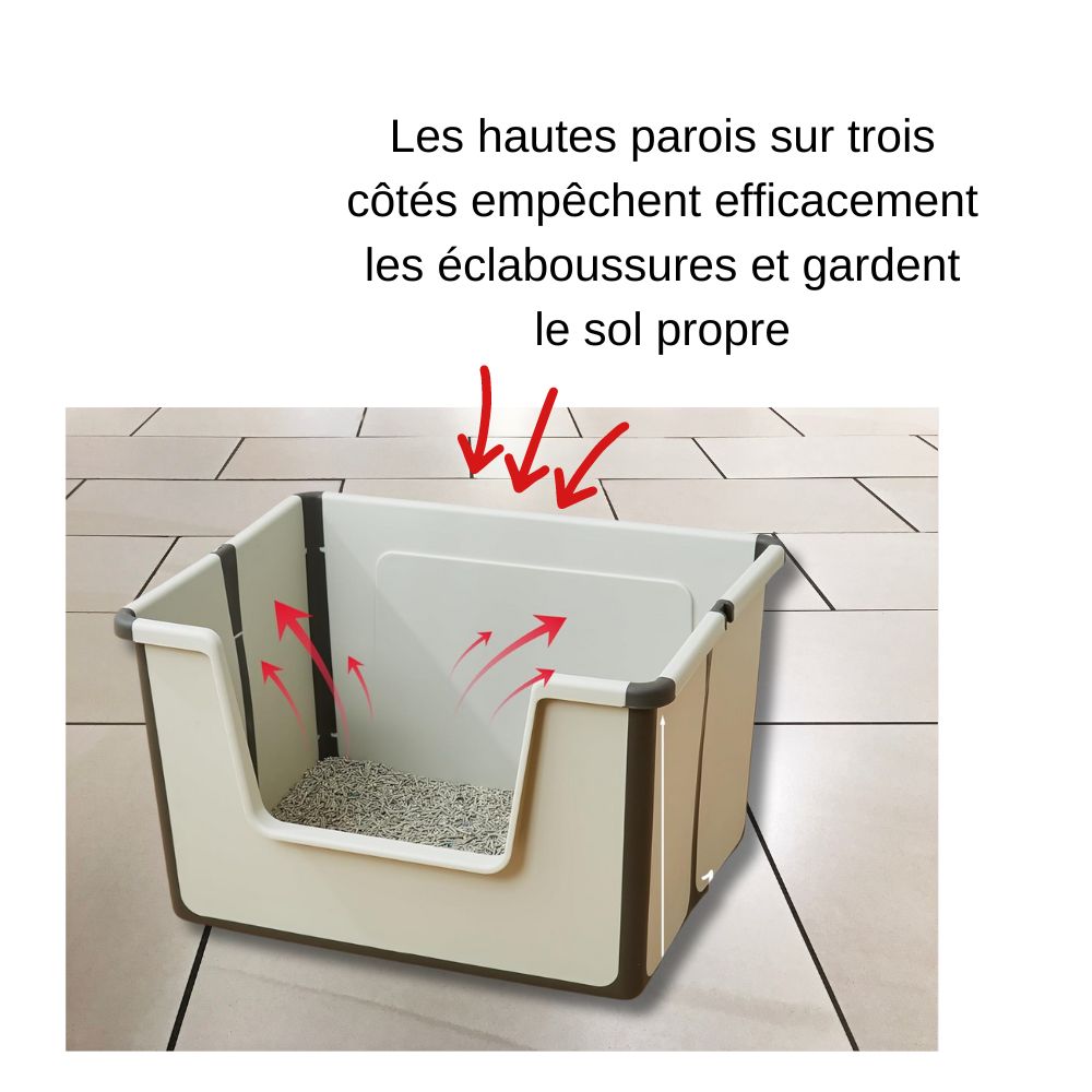pliable bac à litière