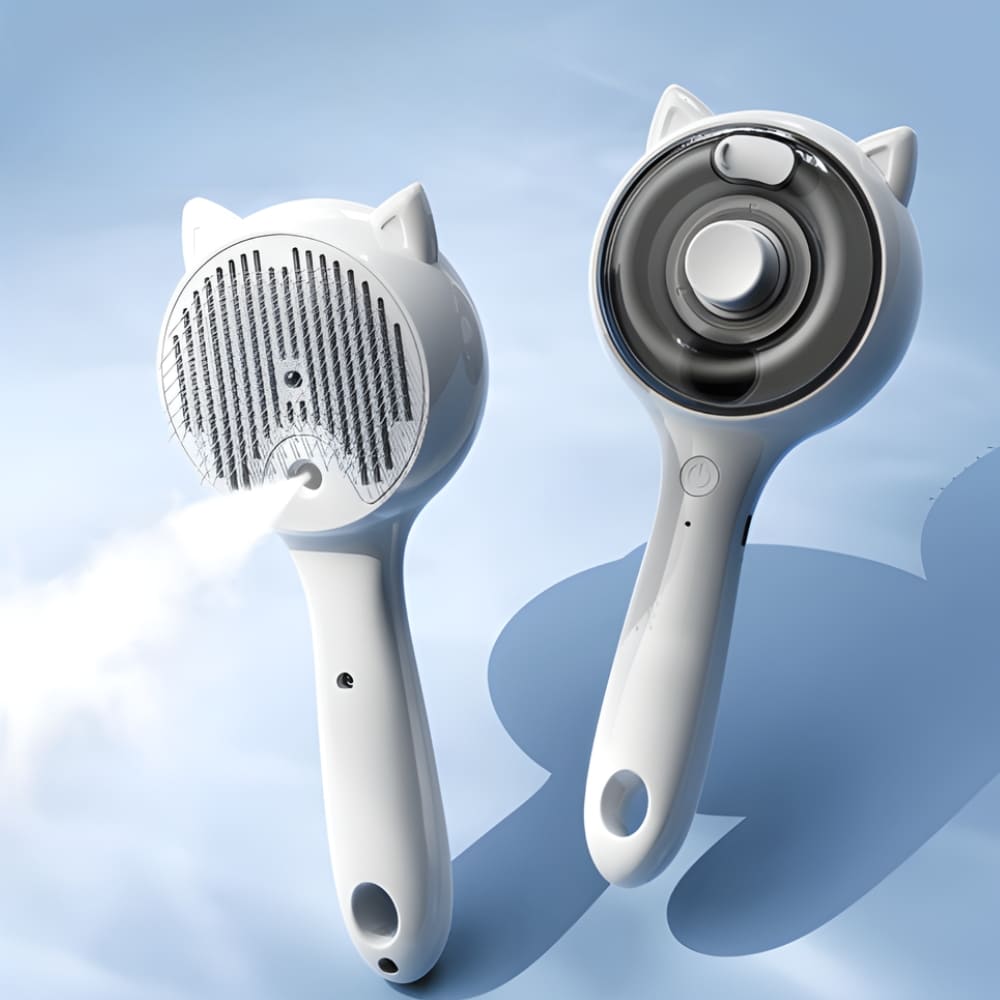 brosse à vapeur grise et bleue