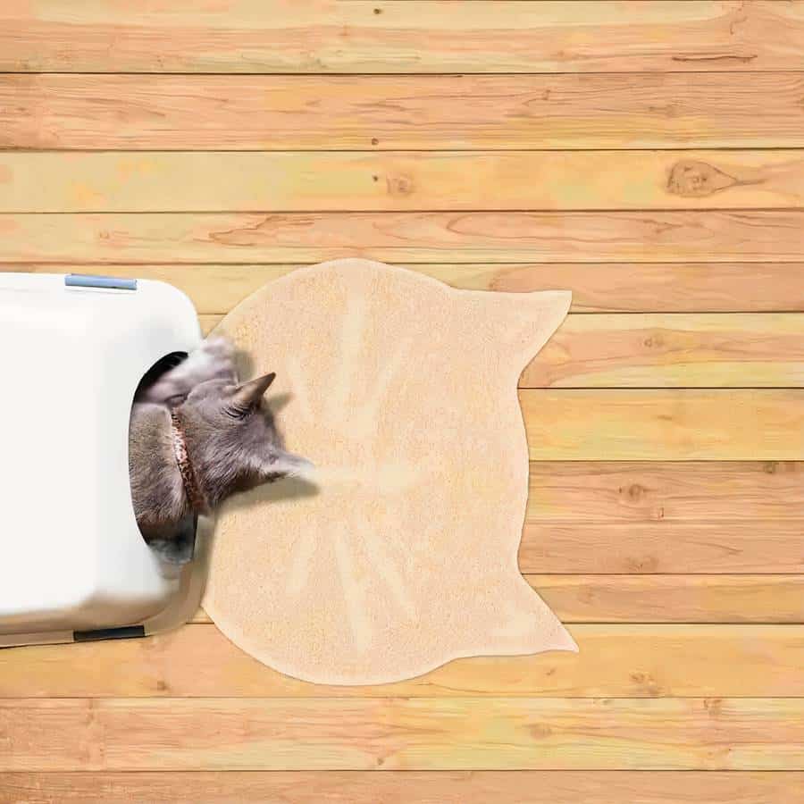 tapis antidérapant tête de chat