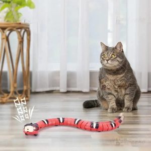 jouet serpent pour chat réaliste