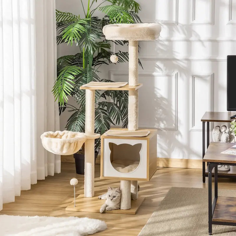 arbre à chat en bois