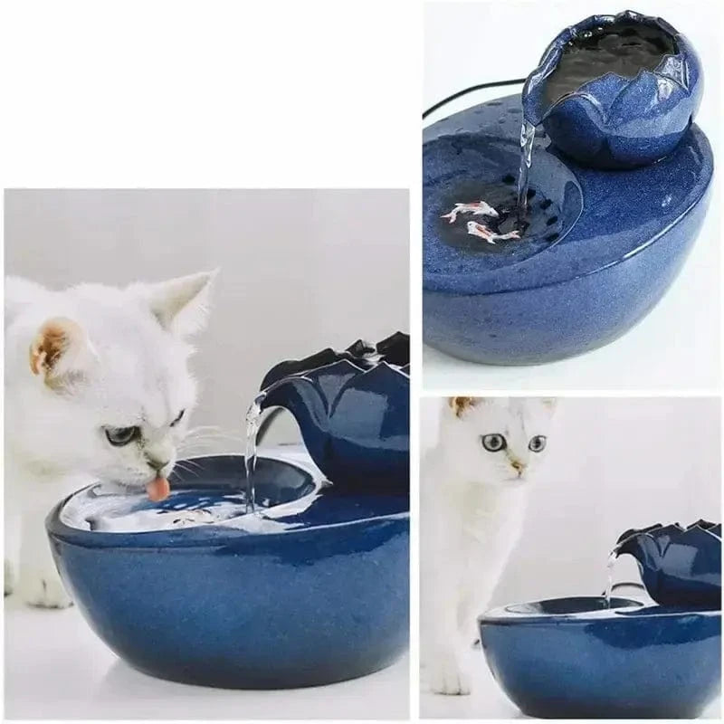 fontaine pour chat céramique