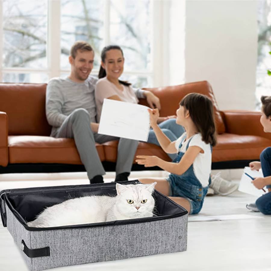 bac pliable pour chat