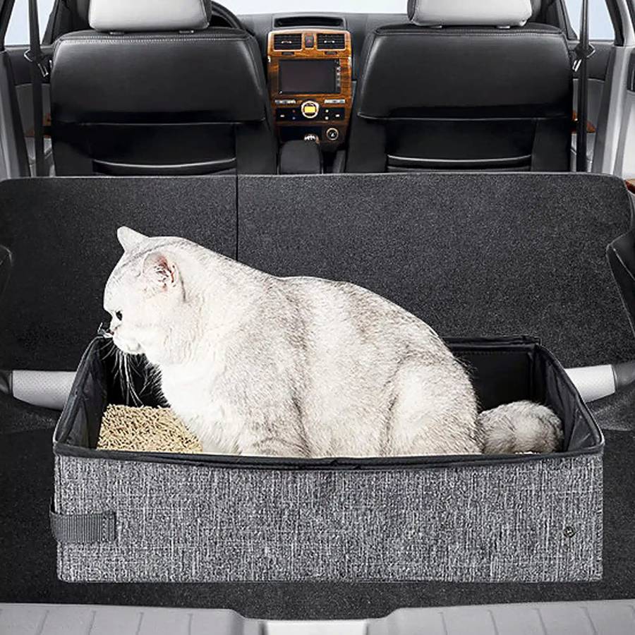 bac à litière compact de voyage
