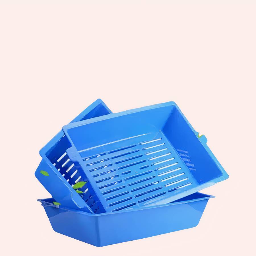 bac à litière plastique chat