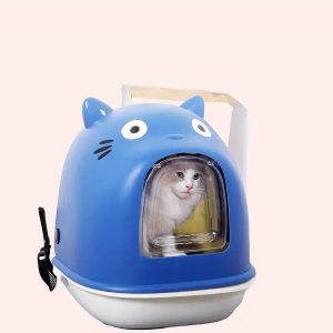 bac à litière forme chat
