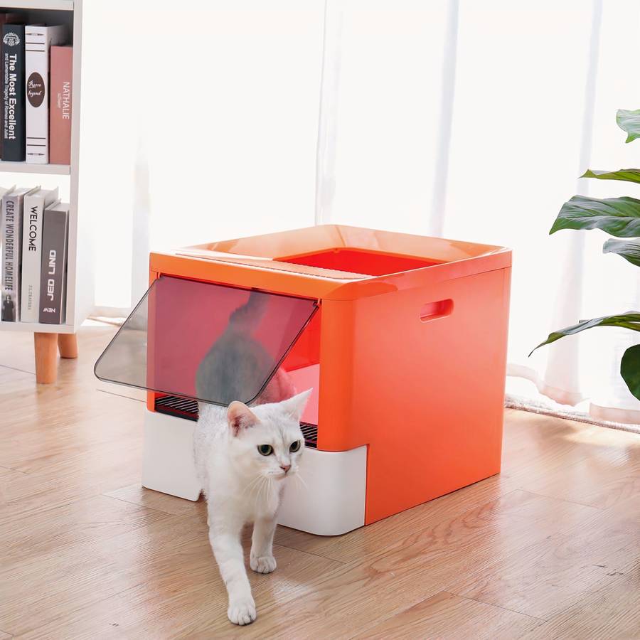bac à litière portable chat