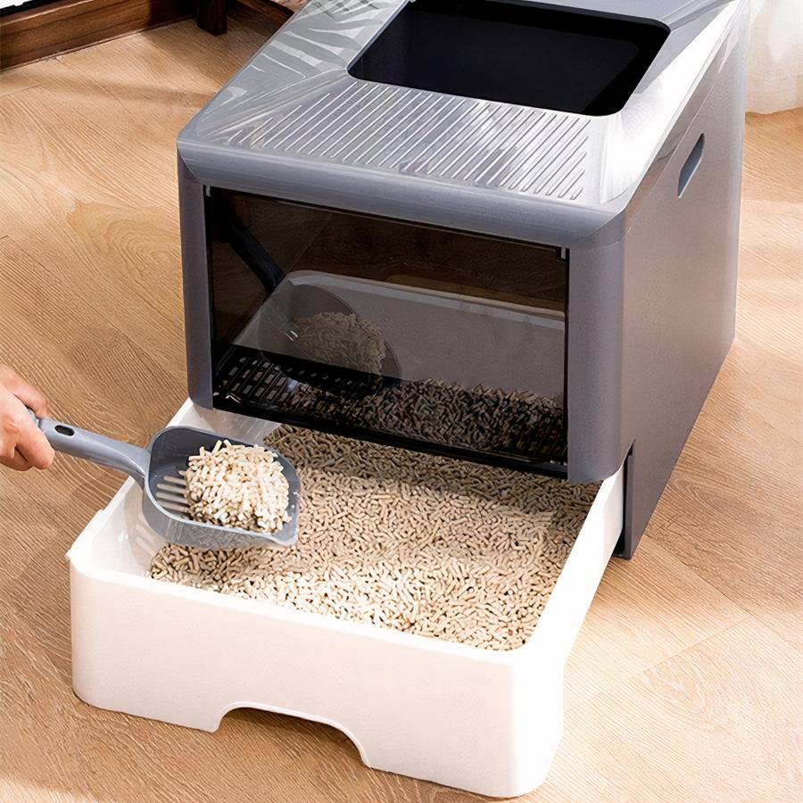 litière pour chat pliable