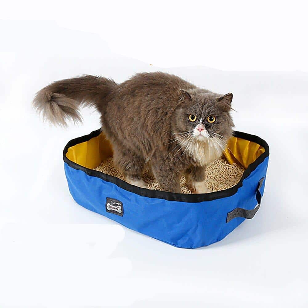 bac à litière portable pour chat