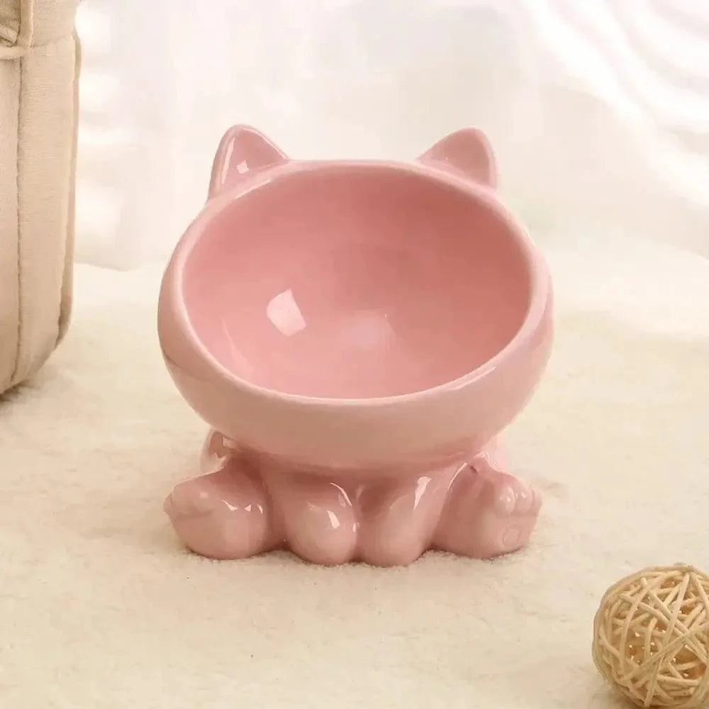 bol surélevé chat