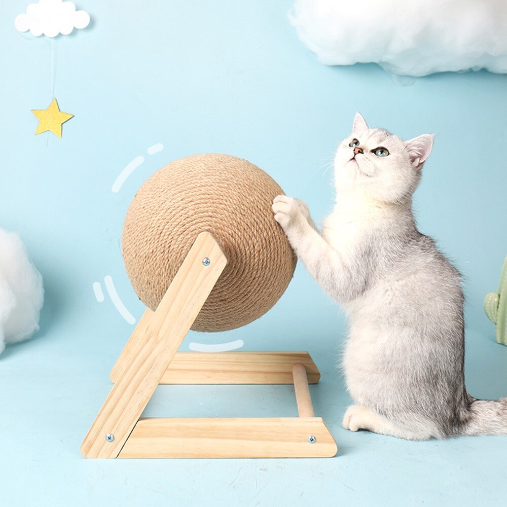 accessoire de jeu en sisal pour chat