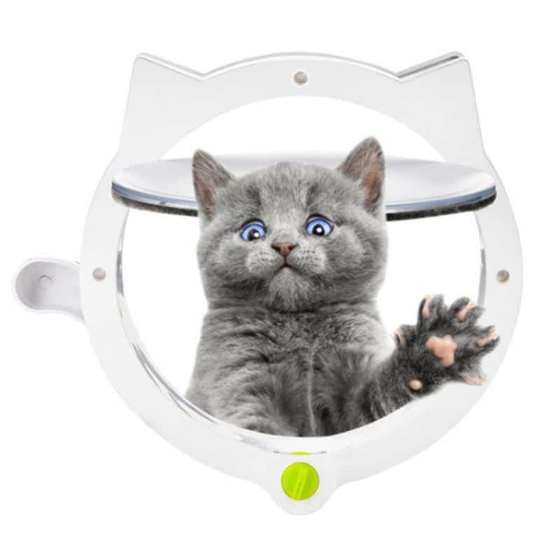 porte pour chat blanc