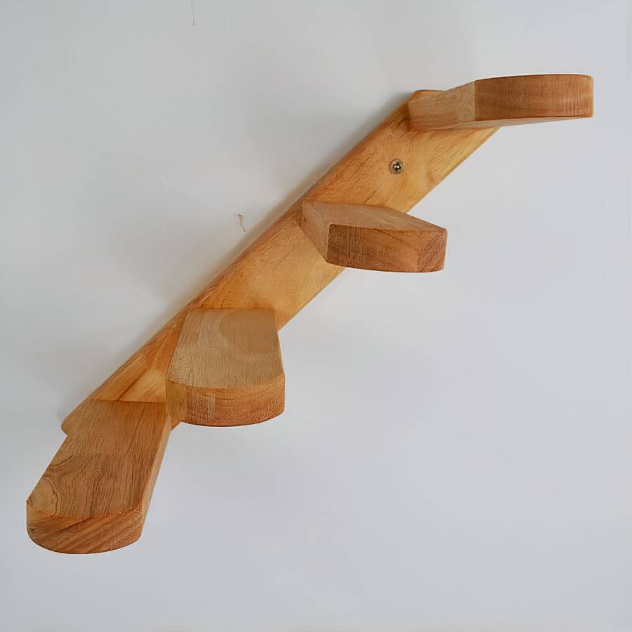 accessoire félin design en bois