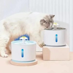 fontaine à eau design fleur inox