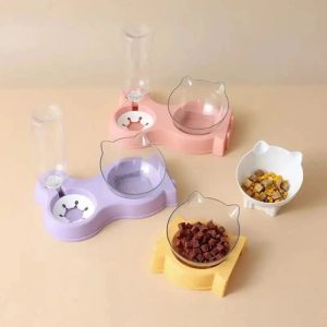 gamelle chat avec distributeur d'eau