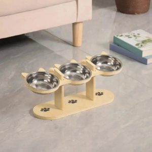 gamelle triple pour chat