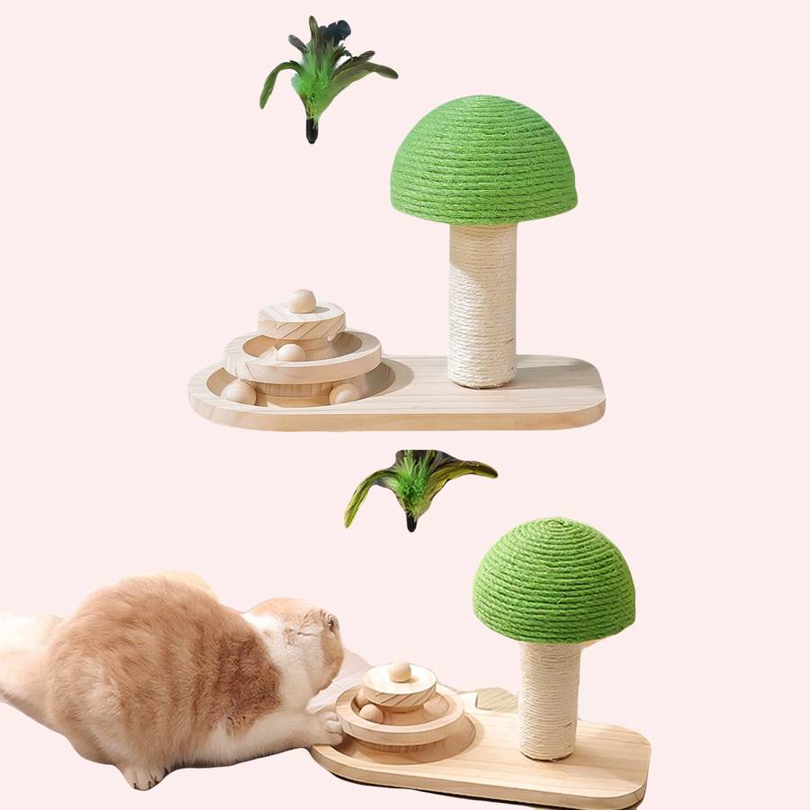 griffoir en bois avec plume