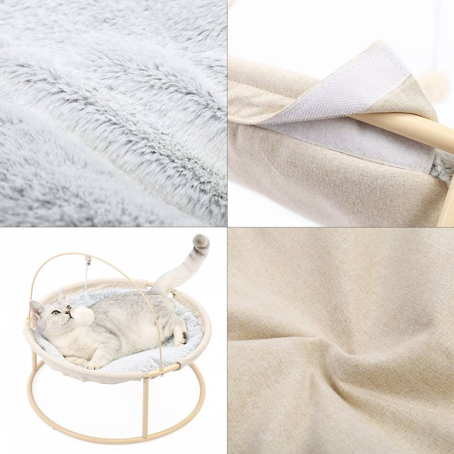 hamac pour chat beige
