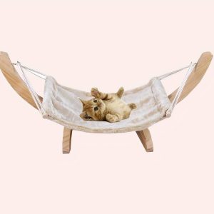 hamac chat bois massif