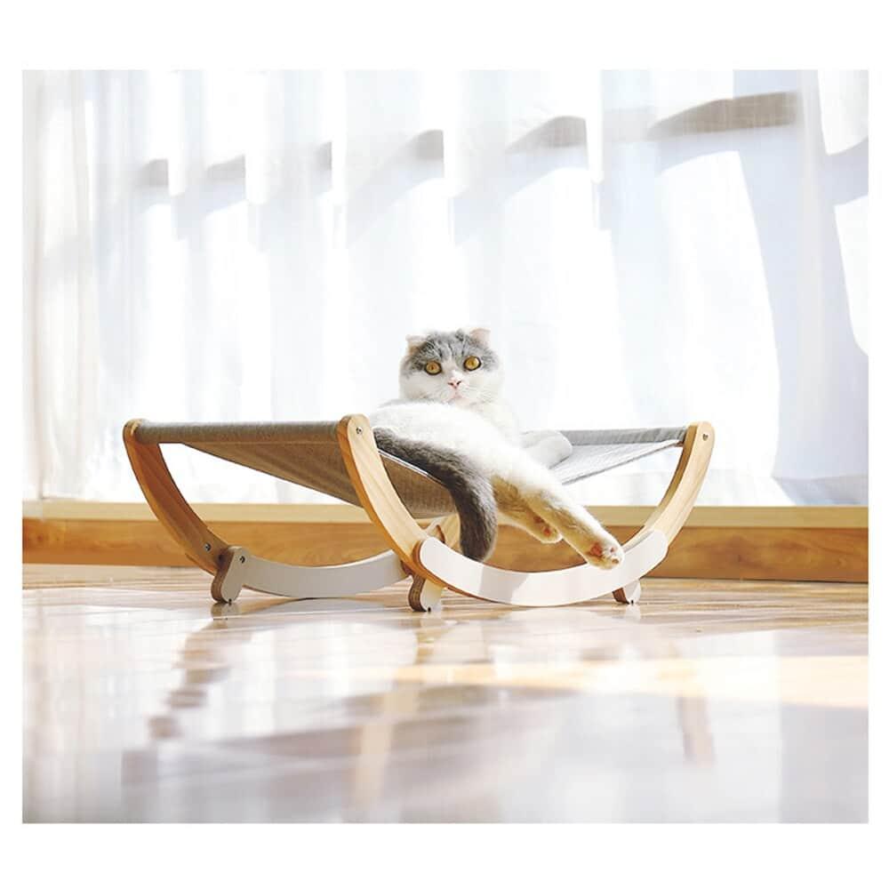 Transat pour chat bois