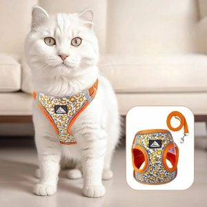 harnais chat polyester