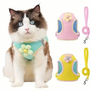 harnais chat fleuri MiaouBloom