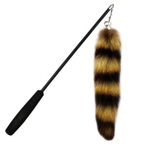 jouet chat plume renard