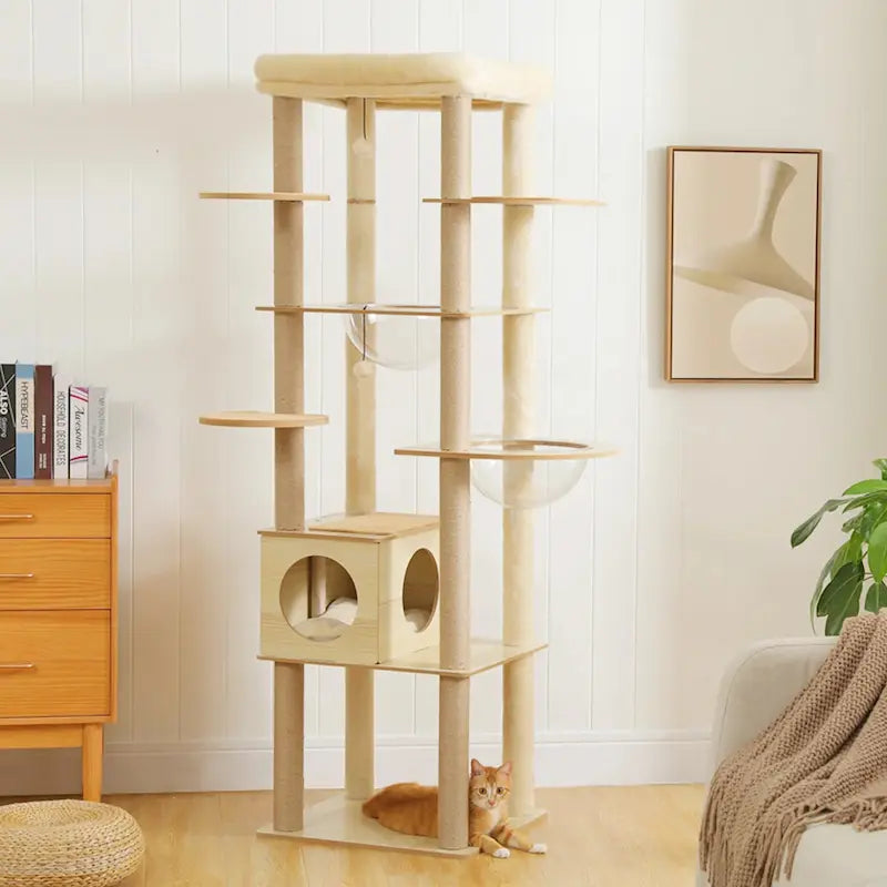 hamac pour chat en bois