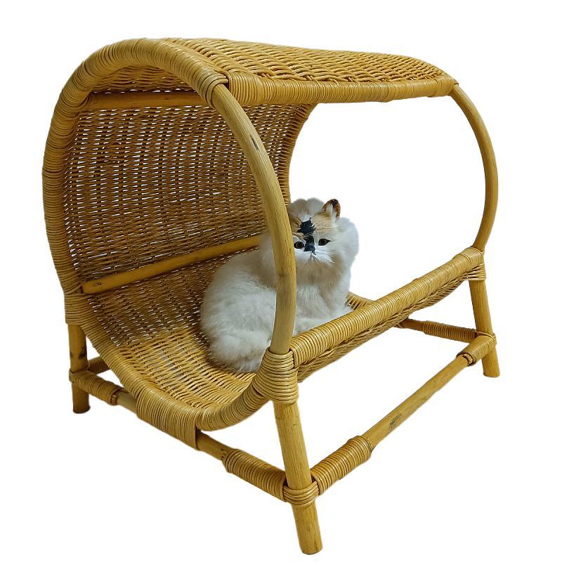 maison en rotin pour chat