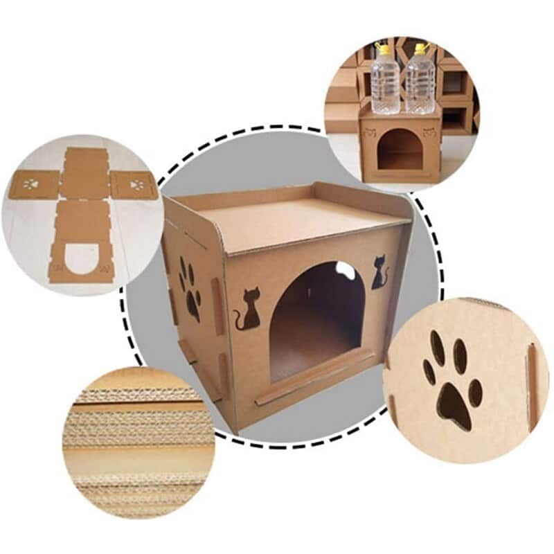 maison en carton pour félin