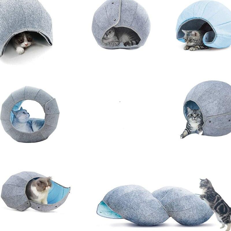 nid douillet gris pour chat