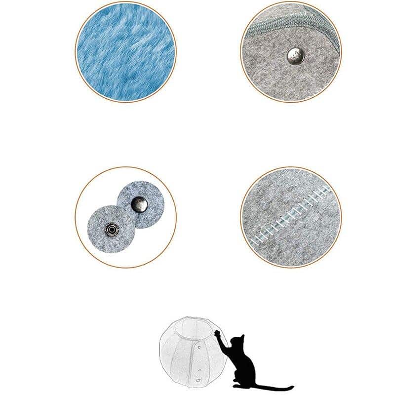 maison pliable pour chat gris