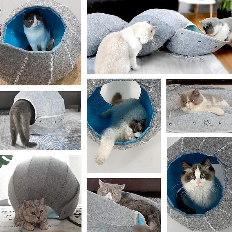 abri pour chat design gris