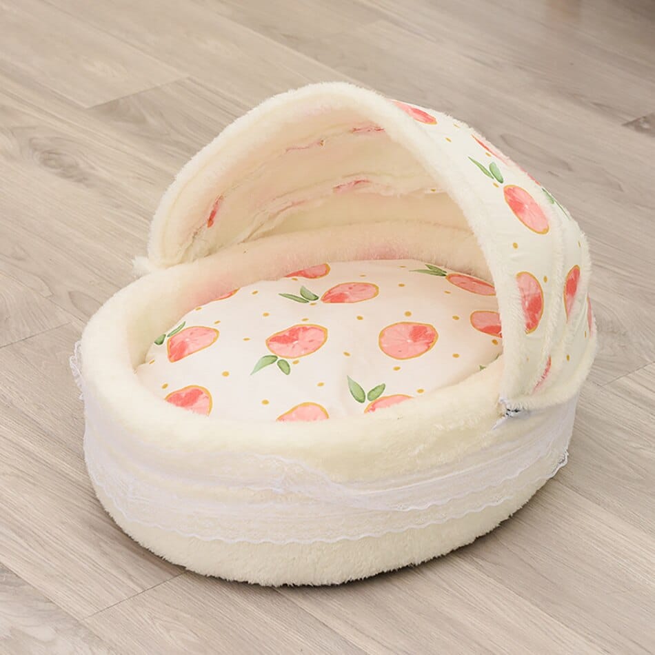 panier félin blanc fruité