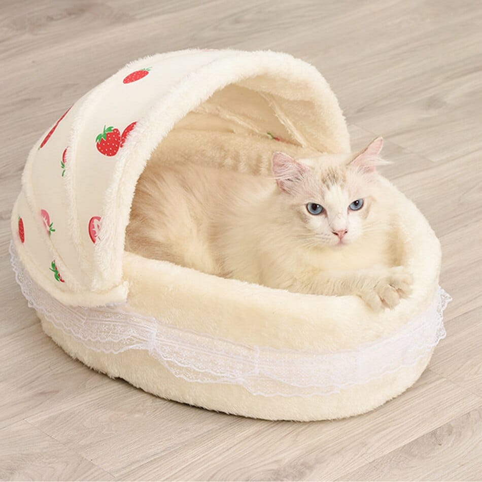 panier motif fruit pour chat