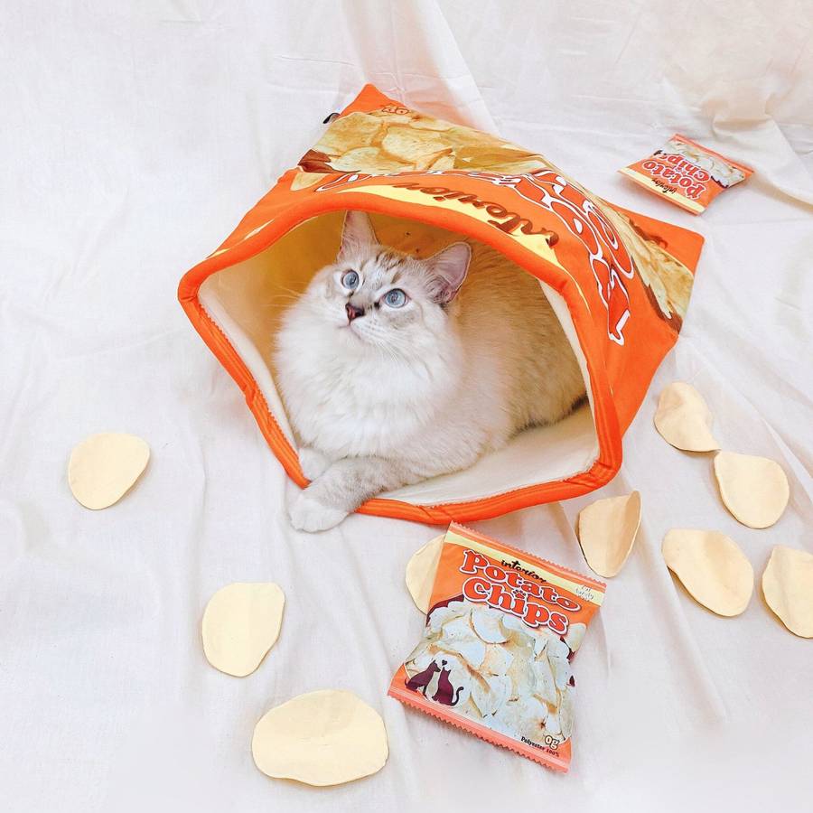 couchage chat original chips