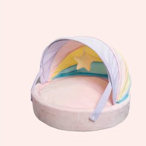 panier multicolore pour chat