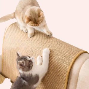 tapis sisal naturel chat