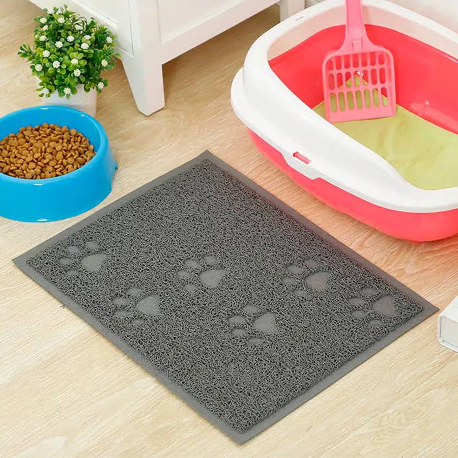 tapis anti-dérapant pour litière