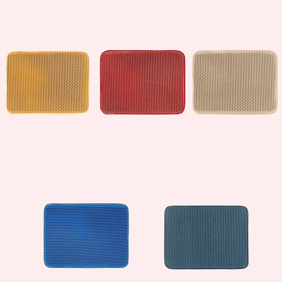 tapis de litière coloré pour chat